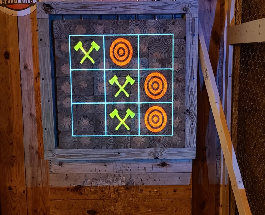 Interactive Axe Throwing Target Axe Master
